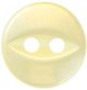Hemline Yellow 2 Hole Buttons. 11.25mm Diameter. Qty 13.