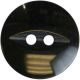 Hemline Black 2 Hole Buttons. 18.75mm Diameter. Qty 4.