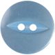 Hemline Sky Blue 2 Hole Buttons. 18.75mm Diameter. Qty 4.