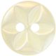 Hemline Cream 2 Hole Buttons. 13.75mm Diameter. Qty 8. Design A.