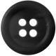 Hemline Dark Grey 4 Hole Buttons. 15mm Diameter. Qty 10.