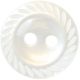 Hemline White 2 Hole Buttons. 13.75mm Diameter. Qty 11.