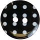 Hemline Black 2 Hole Buttons. 17.5mm Diameter. Qty 4. Design A.