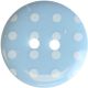 Hemline Sky Blue 2 Hole Buttons. 17.5mm Diameter. Qty 4. Design A.