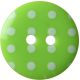 Hemline Lime Green 2 Hole Buttons. 17.5mm Diameter. Qty 4.