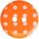 Hemline Orange 2 Hole Buttons. 17.5mm Diameter. Qty 4. Design B.