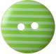 Hemline Lime Green 2 Hole Buttons. 15mm Diameter. Qty 6. Design A.