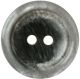 Hemline Grey 2 Hole Buttons. 20mm Diameter. Qty 2.