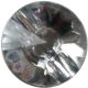 Hemline Crystal Effect Shank Buttons. 12.5mm Diameter. Qty 3.