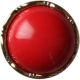 Hemline Red Gold Edge Shank Buttons. 17.5mm Diameter. Qty 3.