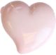 Hemline Pink Heart Shank Buttons. 8mm Diameter. Qty 7.