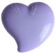 Hemline Lilac Heart Shank Buttons. 9.5mm Diameter. Qty 6.