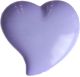 Hemline Lilac Heart Shank Buttons. 11.25mm Diameter. Qty 4.