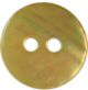 Hemline Yellow 2 Hole Buttons. 11.25mm Diameter. Qty 6.