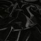 John Kaldor Carlotta Panne Velvet Fabric. Black. 145cm wide x 1m.