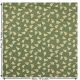 Christmas Fern Print Fabric. Gold and Green.
