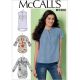 Misses Henley Tops McCalls Sewing Pattern 7360. 