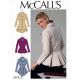 Misses Notch-Collar, Peplum Jackets McCalls Sewing Pattern 7513. 