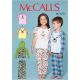 Boys and Girls Animal Themed Tops and Trousers McCalls Sewing Pattern 7678. Age 2 to 8y.