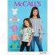 Girls Tops McCalls Sewing Pattern 7799. 