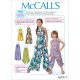 Girls Romper, Jumpsuit and Belt McCalls Sewing Pattern 7917. 