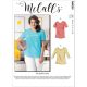 Misses and Womens Pullover Tops and Tunics McCalls Sewing Pattern 8059. 