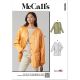 Misses Jacket with Sleeve and Length Variations McCalls Sewing Pattern 8560