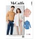 Unisex Shirts McCalls Sewing Pattern 8615. Size XS-XXL.