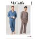 Mens Knit Pyjamas McCalls Sewing Pattern 8616. Size S-XXXL.