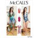 Misses Swimsuit and Cover-Up McCalls Sewing Pattern M7964. Size S-XL.