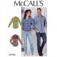 Misses and Mens Shirts McCalls Sewing Pattern M7980. 