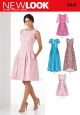 Misses Dress in Three Lengths New Look Sewing Pattern No. 6341. Size 6-18.