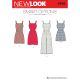 Womens Jumper, Romper, and Dress with Bodice Variations New Look Sewing Pattern 6509. Size 6-18.