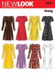 Misses Princess Line Dress New Look Sewing Pattern No. 6567