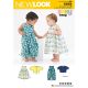 Babies Dress, Romper and Jacket New Look Sewing Pattern 6568. Size NB-L.