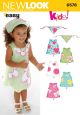 Toddler Dress and Head Scarf New Look Sewing Pattern No. 6578