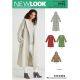 Misses Coat with Hood New Look Sewing Pattern 6585. Size XS-XL.