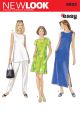Misses Top, Dress and Trousers New Look Sewing Pattern No. 6602
