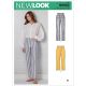 Misses High Waisted Flared Trousers in Two Lengths New Look Sewing Pattern 6660. Size 8-20.