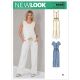 Misses Relaxed Fit Jumpsuit with Drawstring Waist New Look Sewing Pattern 6661. Size 10-22.