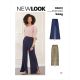 Misses Slim Or Flared Trousers New Look Sewing Pattern 6691. Size 6-18.