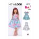 Toddlers and Girls Dresses New Look Sewing Pattern 6726. Age 6m to 8y.