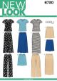 Misses Knit Tops, Skirts, and Trousers New Look Sewing Pattern 6730. Size S-XL.