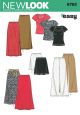 Misses Knit Trousers, Skirt and Top New Look Sewing Pattern No. 6762