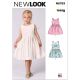 Girls Dress New Look Sewing Pattern 6763. Age 3 to 8y.