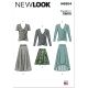 Misses Knit Tops and Skirts New Look Sewing Pattern 6804. Size S-XL.