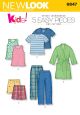 Child Robe, Pajama Pants or Shorts and Knit Tops New Look Sewing Pattern No. 6847