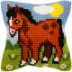 Orchidea Cross Stitch Kit.  Cushion. Horse.