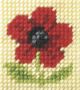 Orchidea Embroidery Kit for Beginners. Poppy.