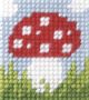 Orchidea Embroidery Kit for Beginners. Toadstool.